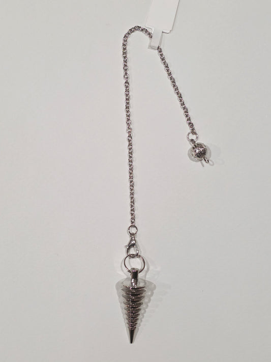 Pendule en Métal Argenté