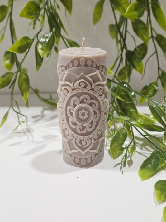 Bougie Moulée Mandala