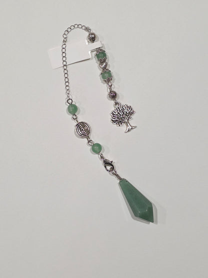 Pendule en Aventurine & Arbre de Vie