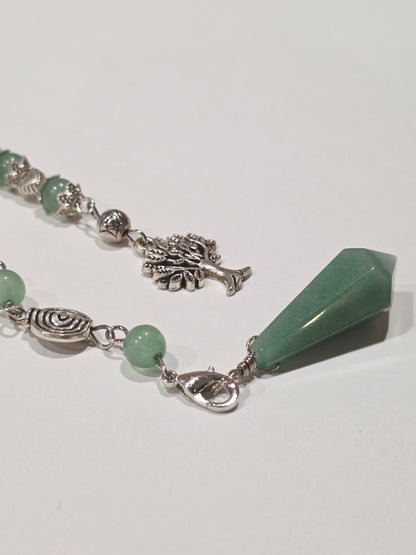 Pendule en Aventurine & Arbre de Vie